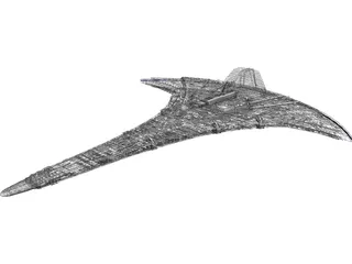 Star Gate Destiny Ship 3D Model preview