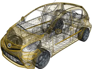 Toyota Aygo (2013) 3D Model preview