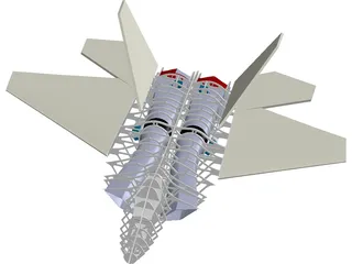F-22 Raptor RC 3D Model preview