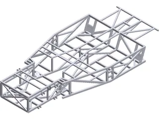 Kit Car Frame 3D Model preview