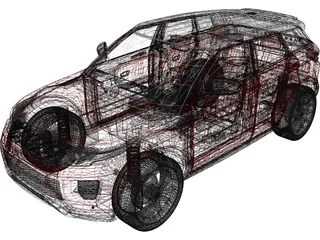Range Rover Evoque 3D Model preview