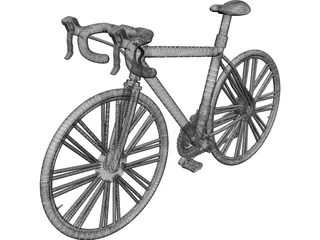 Race Bicycle 3D Model preview