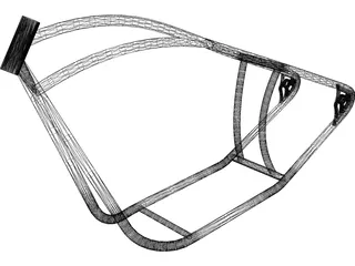 Chopper Frame 3D Model preview