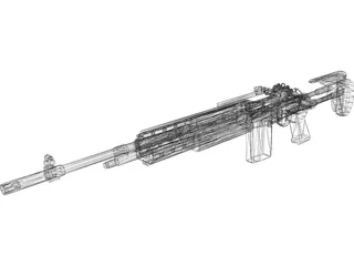 M14 EBR 3D Model preview