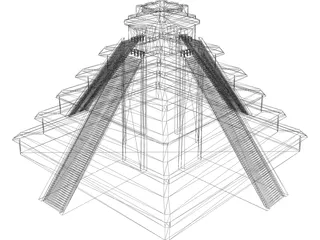 Pyramid Egyptian 3D Model preview