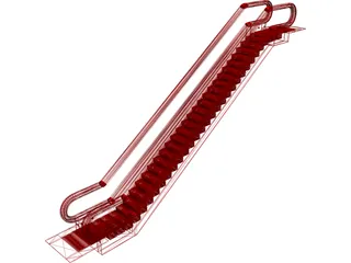 Escalator 3D Model preview