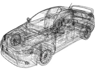 Mitsubishi Lancer Evo X 3D Model preview
