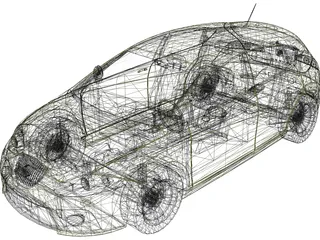 Seat Leon Cupra 3D Model preview