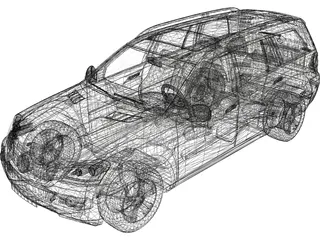 Mercedes-Benz GL 450 3D Model preview