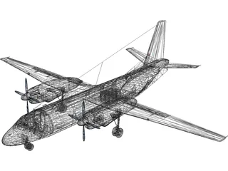 An-26 3D Model preview