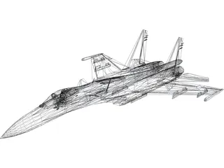 Sukhoi Su-35 Super Flanker 3D Model preview