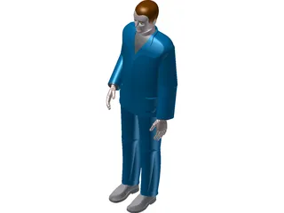 Man Worker 3D Model preview
