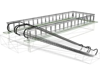 Escalator 3D Model preview