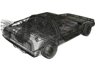 DMC DeLorean (1980) 3D Model preview