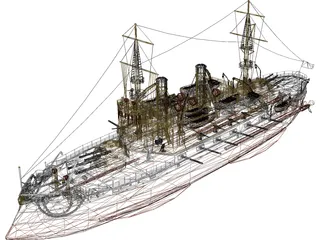Kearsarge class Battleship 3D Model preview