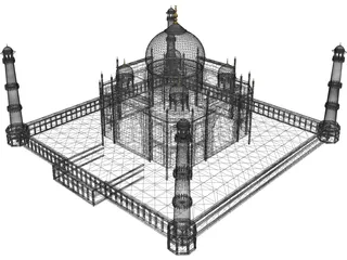 Taj Mahal 3D Model preview