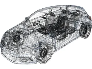 Volkswagen Scirocco 3D Model preview