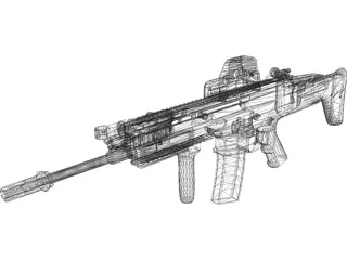 MK16 3D Model preview