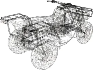 Quad 3D Model preview