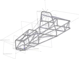 UNR Formula SAE 2014 Chassis 3D Model preview
