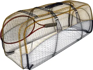 Racket Bag 3D Model preview