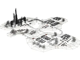 City Island 3D Model preview