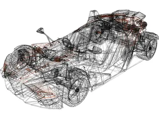 KTM X-Bow R (2011) 3D Model preview