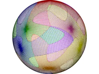 Soccer Ball Brazuca 3D Model preview