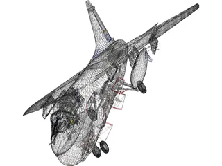 LTV A-7 Corsair II 3D Model preview