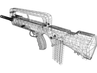 Famas 3D Model preview