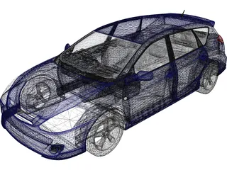 Toyota Caldina 3D Model preview