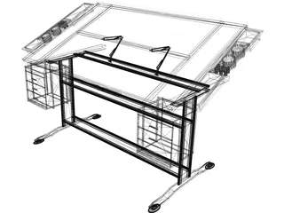 Art Table 3D Model preview