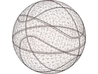 NBA Spalding Basketball Ball 3D Model preview