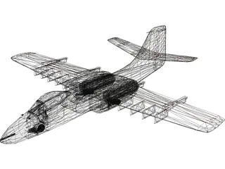 Northrop YA-9A 3D Model preview