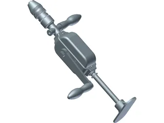 Hand Drill 3D Model preview