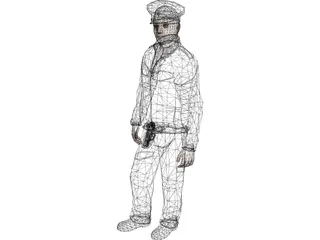 Policeman 3D Model preview