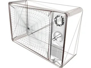 Old TV 3D Model preview