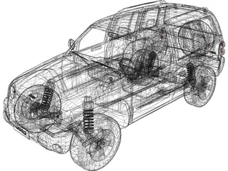 Jeep Liberty (2010) 3D Model preview