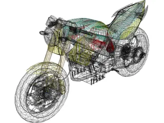 Honda Tiger Revo 200 3D Model preview