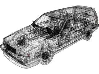 Volvo 850R Estate 3D Model preview