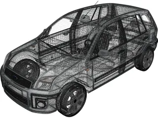 Ford Fusion Hatchback (2006) 3D Model preview