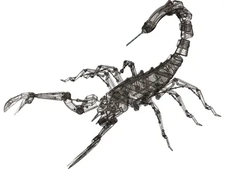 Cyber Scorpion 3D Model preview