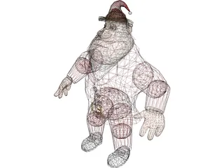 Al Character Santa Theme 3D Model preview