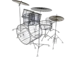 Kama Custom Drumkit 3D Model preview