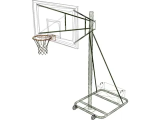 Basketball Rack 3D Model preview