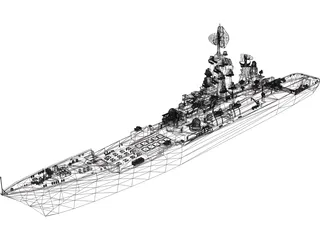 Kirov Russian Kreiser 3D Model preview