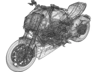 Ducati Diavel (2011) 3D Model preview
