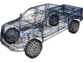 Ford F-150 SVT Raptor (2010) 3D Model preview