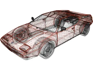BMW M1 (1979) 3D Model preview