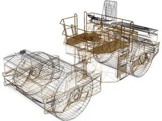 Caterpillar Compactor 3D Model preview
